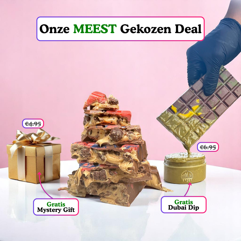 Luxe Pink Pop Chocoladereep – Witte Chocolade met Pistache & Crunch